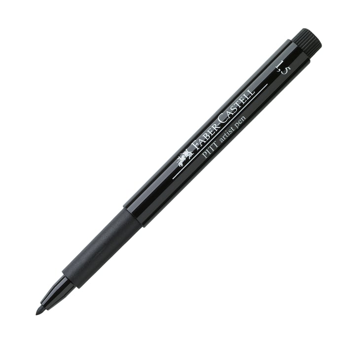 Faber-Castell Маркер Pitt Artist Pen, 1.5 mm, черен