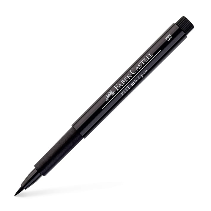 Faber-Castell Маркер-четка Pitt Artist Pen, B, № 199, черен
