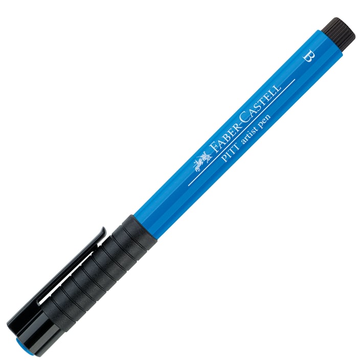 Faber-Castell Маркер-четка Pitt Artist Pen, B, № 110, фтало син