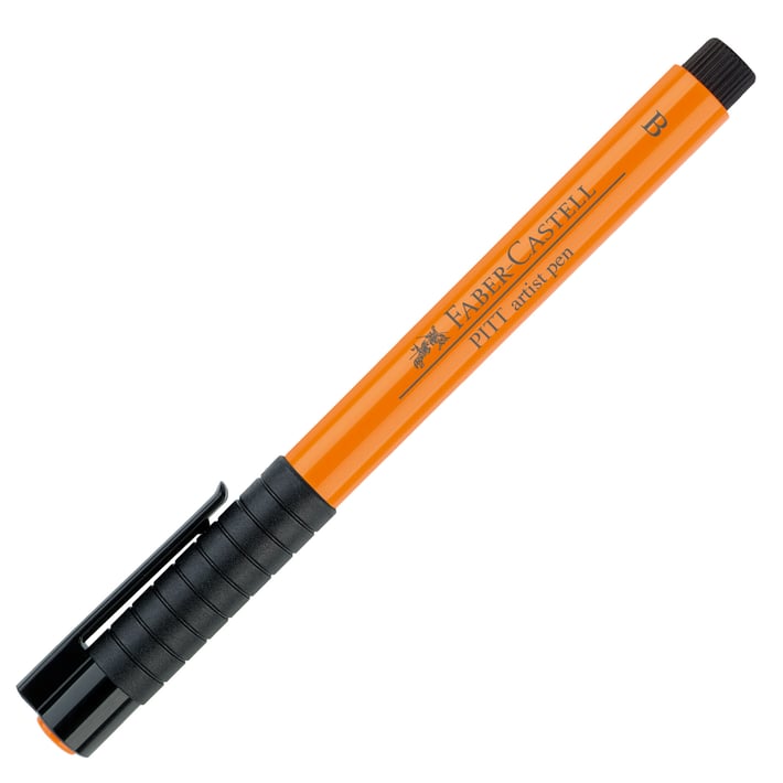 Faber-Castell Маркер-четка Pitt Artist Pen, B, № 113, оранжев