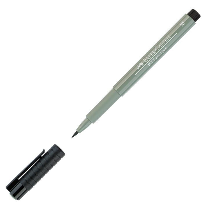 Faber-Castell Маркер-четка Pitt Artist Pen, B, № 172, земнозелен