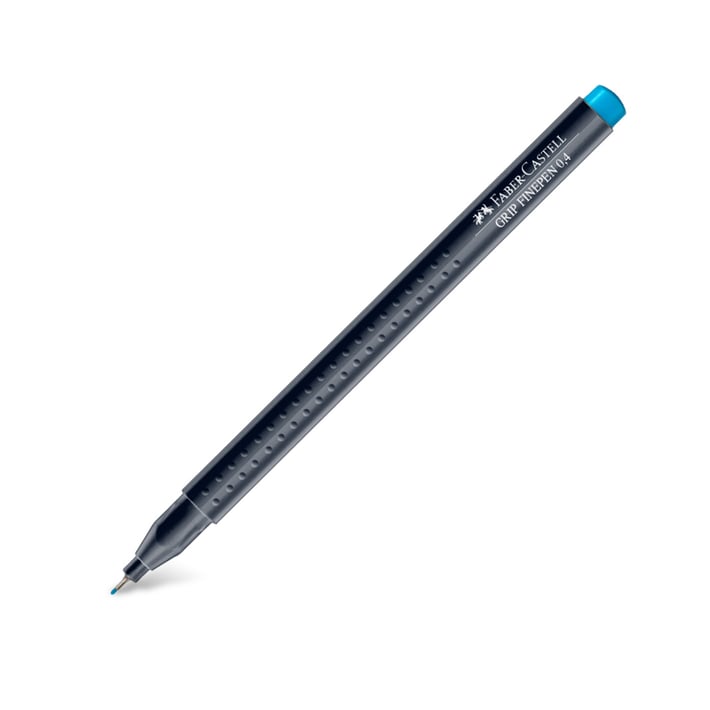 Faber-Castell Тънкописец Grip, 0.4 mm, светлосин