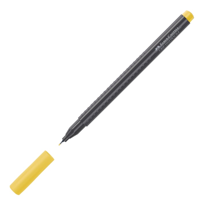 Faber-Castell Тънкописец Grip, 0.4 mm, жълт