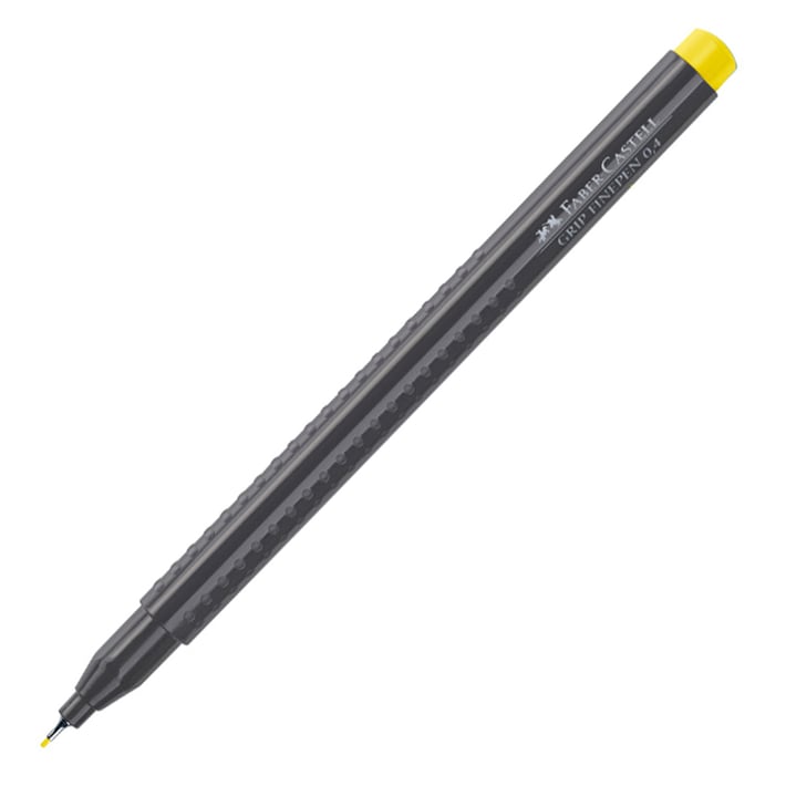 Faber-Castell Тънкописец Grip, 0.4 mm, жълт хром