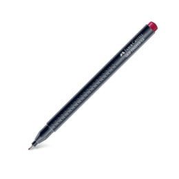 Faber-Castell Тънкописец Grip, 0.4 mm, наситеночервен