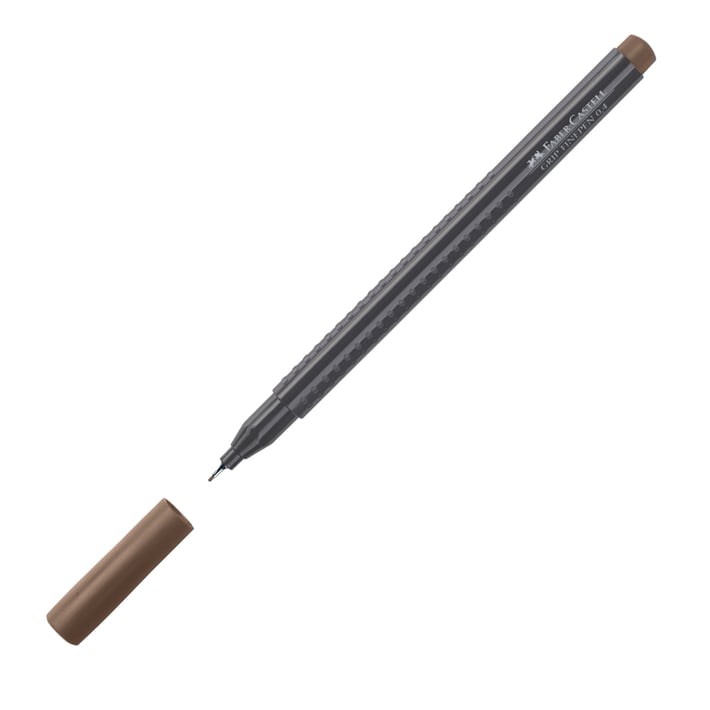 Faber-Castell Тънкописец Grip, 0.4 mm, червеникаво-кафяв