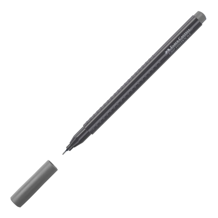Faber-Castell Тънкописец Grip, 0.4 mm, сив