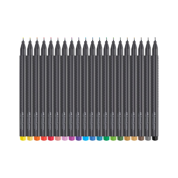 Faber-Castell Тънкописец Grip, 0.4 mm, 20 цвята, в блистер