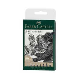 Faber-Castell Тънкописец Pitt, XXS, S, F, M, B, C, Fude H, 8 броя