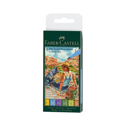 Faber-Castell Маркер-четка Pitt Artist, лято, 6 броя