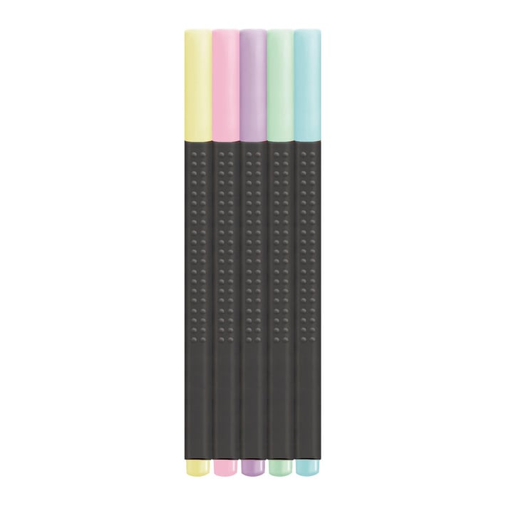 Faber-Castell Grip Тънкописец, 0.4 mm, пастелен, 5 цвята
