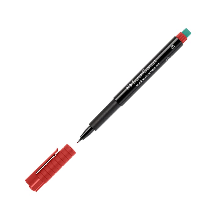Faber-Castell Тънкописец 1523 OHP S, перманентен, 0.4 mm, червен
