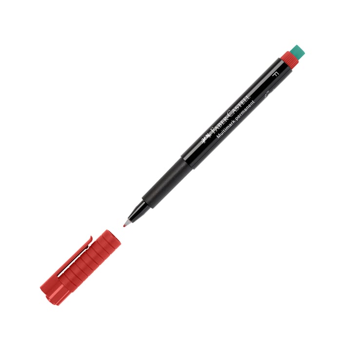 Faber-Castell Тънкописец 1513 OHP F, перманентен, 0.6 mm, червен