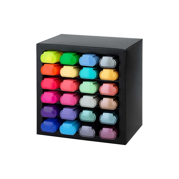 Faber-Castell Текст маркер, 24 цвята, микс, в куб