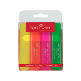 Faber-Castell Комплект текст маркер 1546, неон, 4 цвята