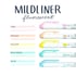 Zebra Текст маркер Mildliner Fluorescent, двоен, 5 цвята