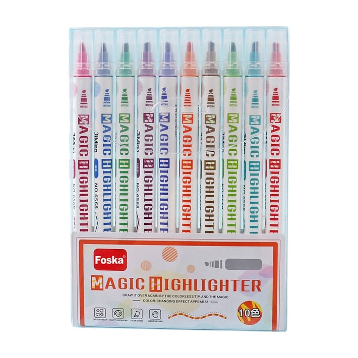 Foska Текст маркер Magic, 10 цвята