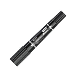 Beifa Перманентен маркер PY908, двоен, 0.5/1 - 5 mm, черен