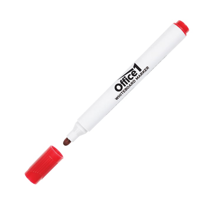 Office 1 Борд маркер за бяла дъска, червен