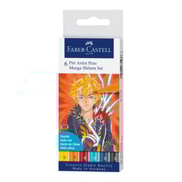 Faber-Castell Маркер Pitt Manga Shonen, 6 броя