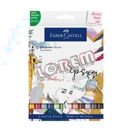 Faber-Castell Маркер Goldfaber Sketch, 12 броя
