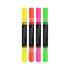 Faber-Castell Акрилен маркер Black Edition, 4 неонови цвята