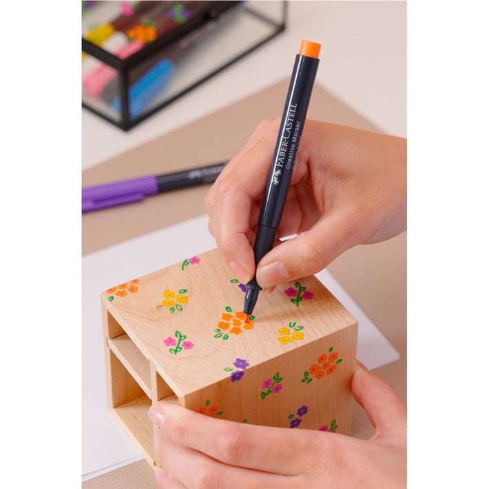 Faber-Castell Маркер Creative, объл, цвят 113 - портокалов сок