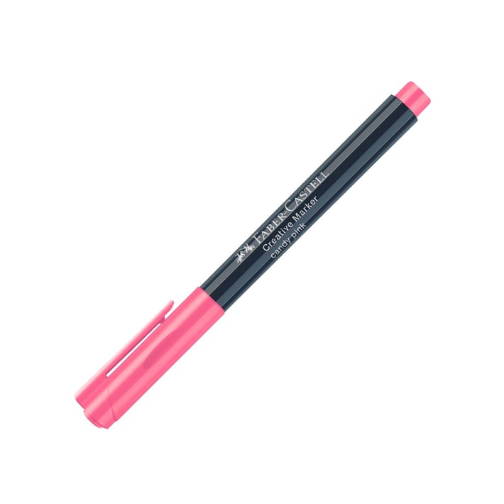 Faber-Castell Маркер Creative, объл, цвят 128 - бонбоненорозов