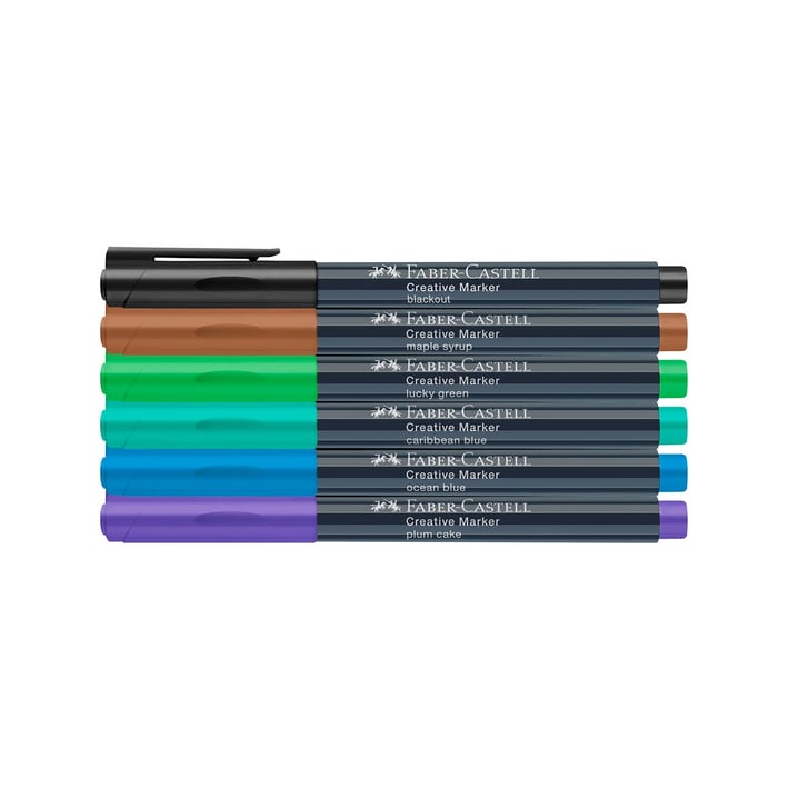 Faber-Castell Маркер Creative, Fairy Forrest, объл, 6 цвята