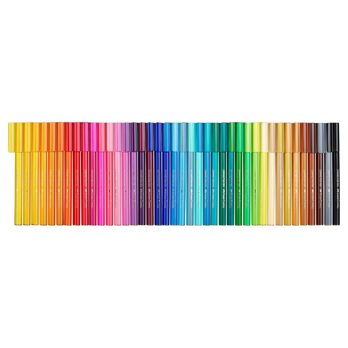 Faber-Castell Флумастери Connector, 40 цвята в куфар