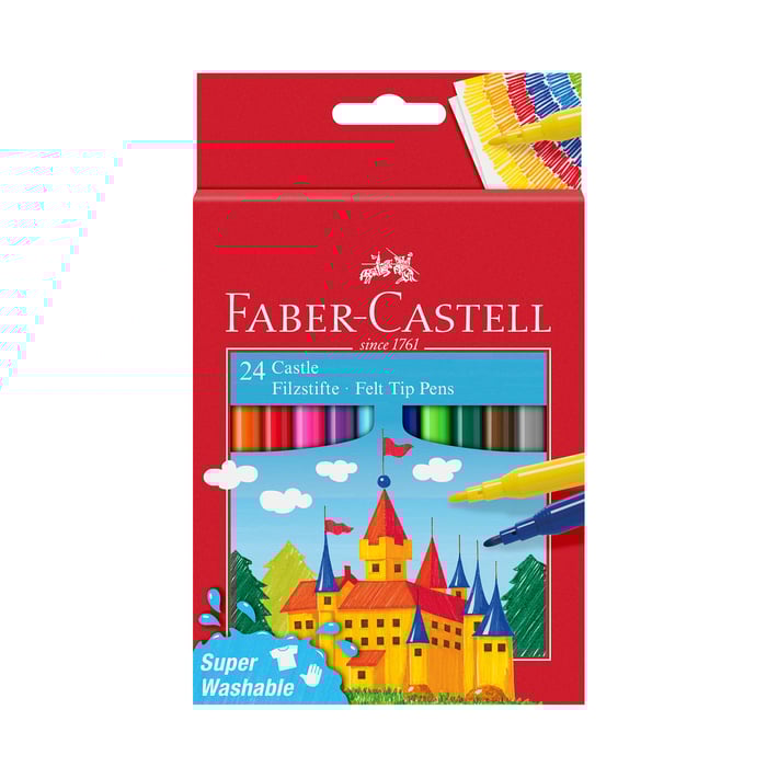 Faber-Castell Флумастери Замък, 24 цвята