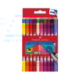 Faber-Castell Флумастери, двойни, 20 цвята