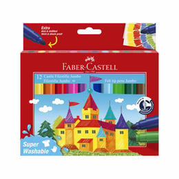 Faber-Castell Флумастери Замък - Jumbo, 12 цвята