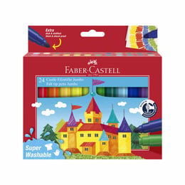 Faber-Castell Флумастери Замък - Jumbo, 24 цвята