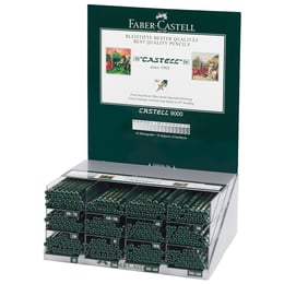 Faber-Castell Молив Castell 9000, чернографитен, различни твърдости, 288 броя в дисплей