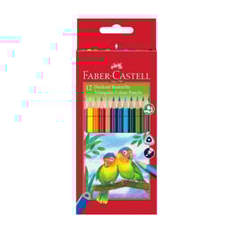 Faber-Castell Цветни моливи Eco, 12 цвята, с включена острилка