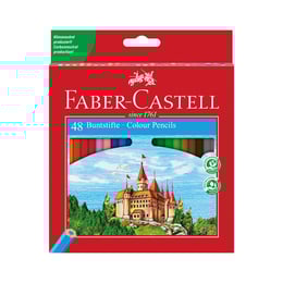 Faber-Castell Цветни моливи Замък, 48 цвята