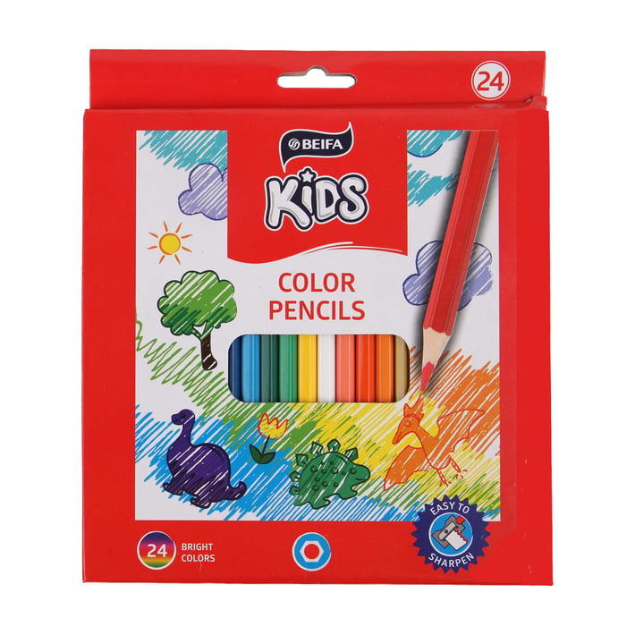 Beifa Цветни моливи WMZ, 24 цвята
