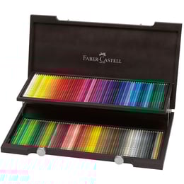 Faber-Castell Цветни моливи Polychromos, 120 цвята, в дървена кутия