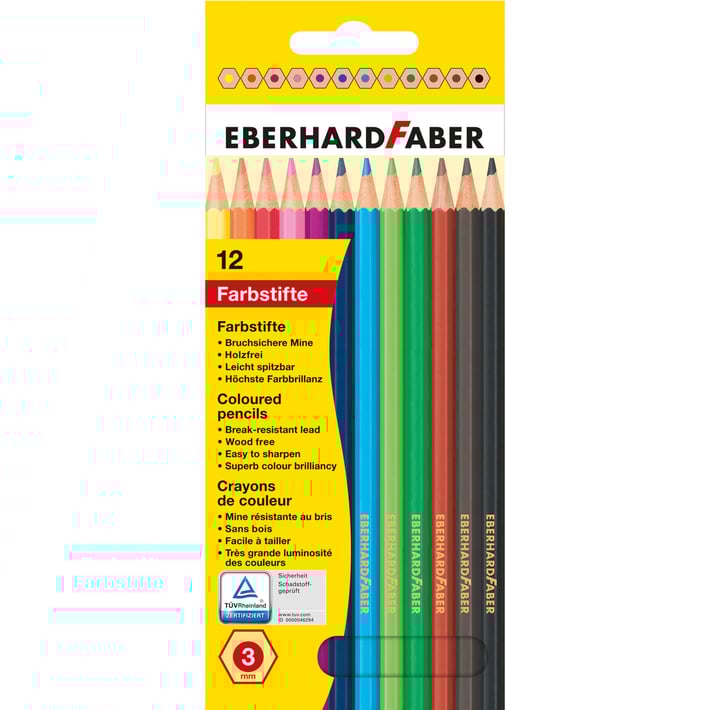 Eberhard Faber Цветни моливи, 12 цвята