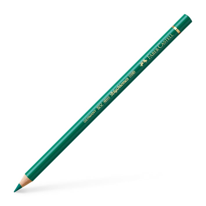 Faber-Castell Цветен молив Polychromos, № 264, тъмен фтало зелен