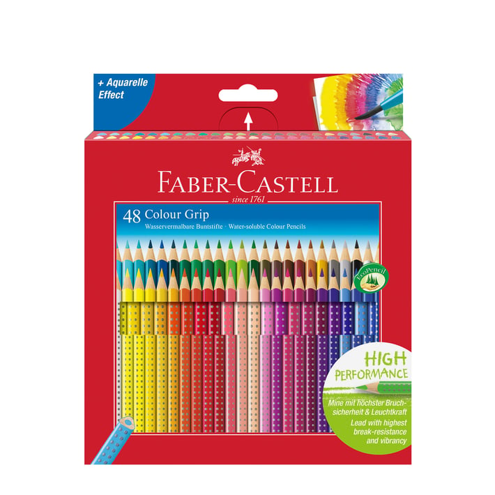 Faber-Castell Акварелни моливи Grip 2001, 48 цвята