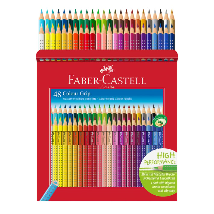 Faber-Castell Акварелни моливи Grip 2001, 48 цвята