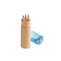 Hi!dea Цветни моливи, в кутия, със синя острилка, 6 броя