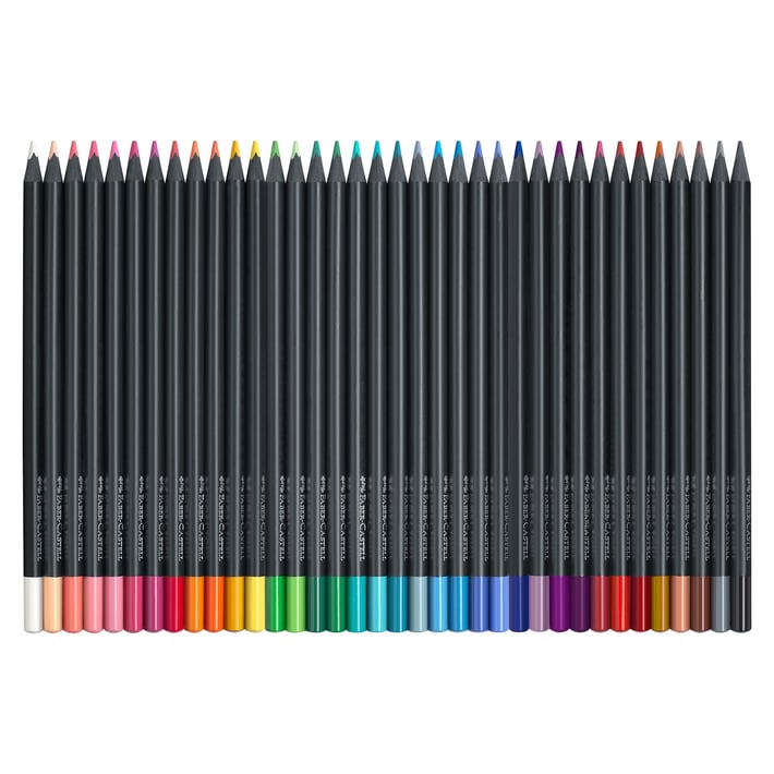 Faber-Castell Цветни моливи Black Edition, 36 цвята