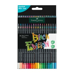 Faber-Castell Цветни моливи Black Edition, 36 цвята