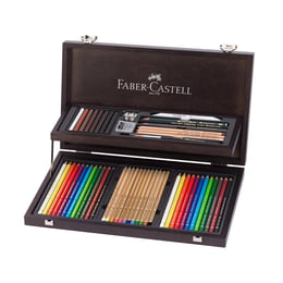 Faber-Castell Рисувателен комплект Compendium, в дървена кутия
