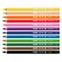 Milan Цветни моливи Super Soft, 6 mm, 12 цвята, с включена острилка