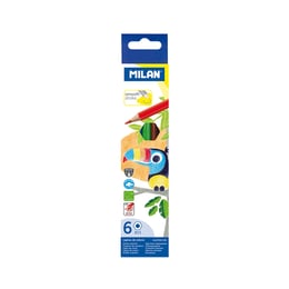 Milan Цветни моливи Hexagonal, 6 цвята, опаковка 24