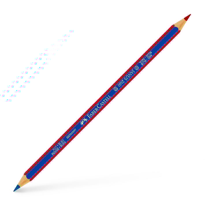 Faber-Castell Молив Janus, двоен, червено-син